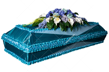 Гроб обитый тканью "Прованс" (атлас)